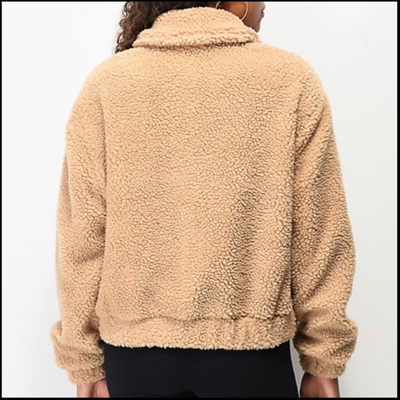 Tan Teddy Bear Jacket from Zumiez Women’s - Picture 3 of 7